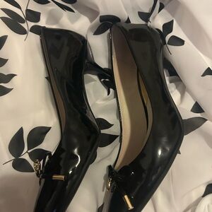 Michael Kors Collection Black Patent Heels .